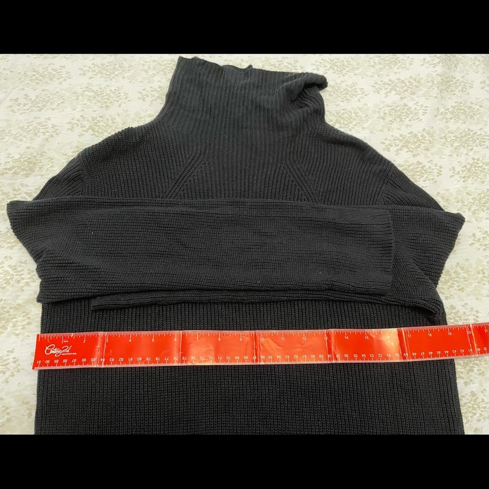 ABound Turtle Rib Knit Slit Sweater Dress - Picture 7 of 7